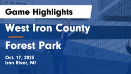 West Iron County  vs Forest Park  Game Highlights - Oct. 17, 2023
