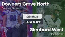 Matchup: Downers Grove North vs. Glenbard West  2018