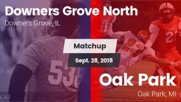 Matchup: Downers Grove North vs. Oak Park  2018