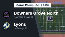 Recap: Downers Grove North vs. Lyons  2018
