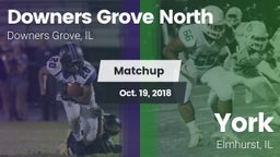 Matchup: Downers Grove North vs. York  2018
