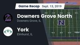 Recap: Downers Grove North vs. York  2019