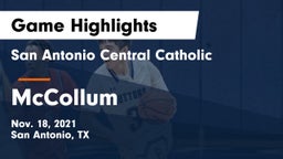 San Antonio Central Catholic  vs McCollum  Game Highlights - Nov. 18, 2021