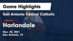San Antonio Central Catholic  vs Harlandale  Game Highlights - Nov. 20, 2021