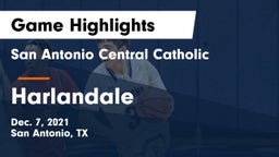 San Antonio Central Catholic  vs Harlandale  Game Highlights - Dec. 7, 2021