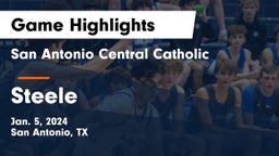 San Antonio Central Catholic  vs Steele  Game Highlights - Jan. 5, 2024
