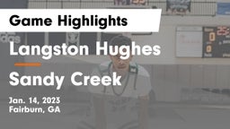 Langston Hughes  vs Sandy Creek  Game Highlights - Jan. 14, 2023