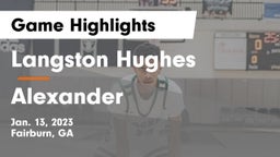 Langston Hughes  vs Alexander  Game Highlights - Jan. 13, 2023