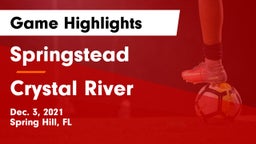 Springstead  vs Crystal River  Game Highlights - Dec. 3, 2021