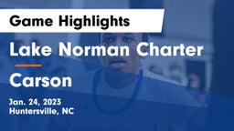 Lake Norman Charter  vs Carson  Game Highlights - Jan. 24, 2023