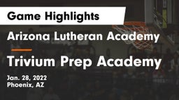 Arizona Lutheran Academy  vs Trivium Prep Academy Game Highlights - Jan. 28, 2022