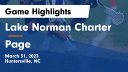 Lake Norman Charter  vs Page  Game Highlights - March 31, 2023