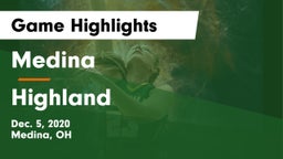 Medina  vs Highland  Game Highlights - Dec. 5, 2020