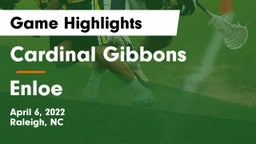 Cardinal Gibbons  vs Enloe  Game Highlights - April 6, 2022