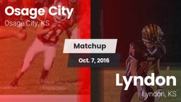 Matchup: Osage City High vs. Lyndon  2016