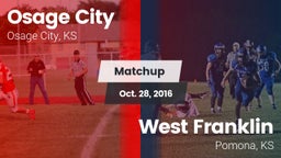 Matchup: Osage City High vs. West Franklin  2016