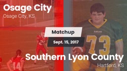 Matchup: Osage City High vs. Southern Lyon County 2017