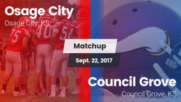 Matchup: Osage City High vs. Council Grove  2017