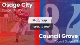 Matchup: Osage City High vs. Council Grove  2020