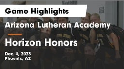 Arizona Lutheran Academy  vs Horizon Honors  Game Highlights - Dec. 4, 2023