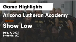 Arizona Lutheran Academy  vs Show Low  Game Highlights - Dec. 7, 2023