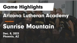 Arizona Lutheran Academy  vs Sunrise Mountain  Game Highlights - Dec. 8, 2023