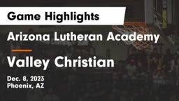 Arizona Lutheran Academy  vs Valley Christian  Game Highlights - Dec. 8, 2023