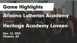 Arizona Lutheran Academy  vs Heritage Academy Laveen Game Highlights - Dec. 12, 2023