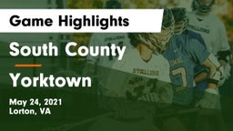 South County  vs Yorktown  Game Highlights - May 24, 2021