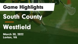 South County  vs Westfield  Game Highlights - March 30, 2022