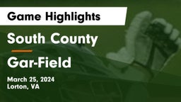 South County  vs Gar-Field  Game Highlights - March 25, 2024