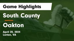 South County  vs Oakton  Game Highlights - April 20, 2024