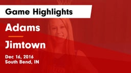 Adams  vs Jimtown  Game Highlights - Dec 16, 2016