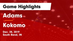 Adams  vs Kokomo  Game Highlights - Dec. 28, 2019