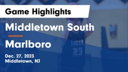 Middletown South  vs Marlboro  Game Highlights - Dec. 27, 2023