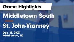 Middletown South  vs St. John-Vianney  Game Highlights - Dec. 29, 2023