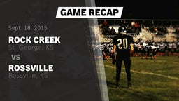 Recap: Rock Creek  vs. Rossville  2015