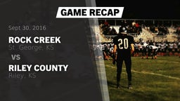 Recap: Rock Creek  vs. Riley County  2016