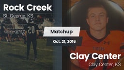 Matchup: Rock Creek vs. Clay Center  2016