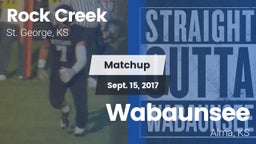 Matchup: Rock Creek vs. Wabaunsee  2017