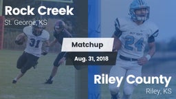 Matchup: Rock Creek vs. Riley County  2018
