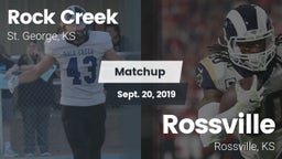 Matchup: Rock Creek vs. Rossville  2019
