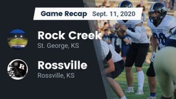 Recap: Rock Creek  vs. Rossville  2020