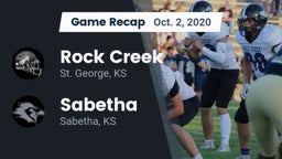 Recap: Rock Creek  vs. Sabetha  2020
