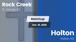 Matchup: Rock Creek vs. Holton  2020