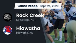 Recap: Rock Creek  vs. Hiawatha  2020