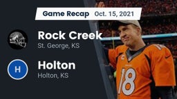 Recap: Rock Creek  vs. Holton  2021