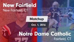 Matchup: New Fairfield High vs. Notre Dame Catholic  2016