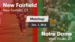 Matchup: New Fairfield High vs. Notre Dame  2016