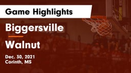Biggersville  vs Walnut  Game Highlights - Dec. 30, 2021